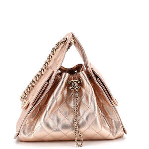 Chanel Small 25 Hobo Bag Quilted Metallic Caviar